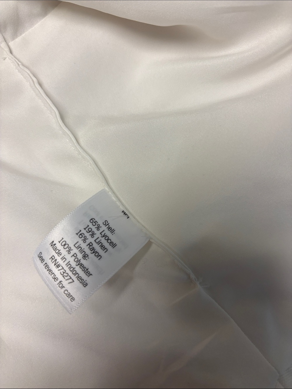 Nine West White Button-Up Vest - Picture 4 of 5